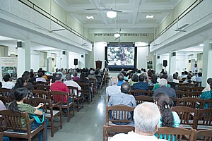 Audience watching our film 'Rani Bagh- Mumbai's Heritage Botanical Garden'